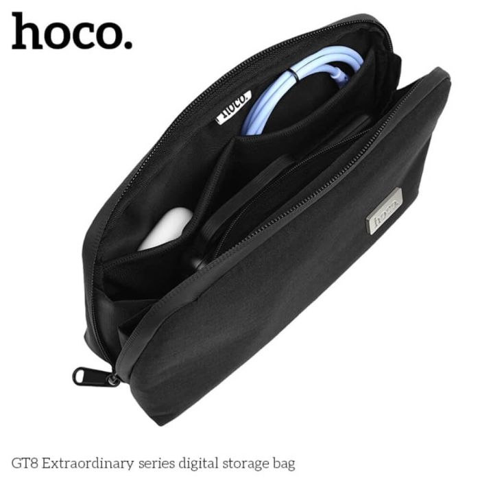 Hoco GT8 Multi-Purpose Handbag – Compact Tech Organizer & Travel Pouch - Saif Al Najmi Kw
